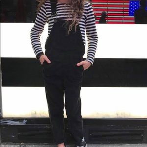 Molo Girls Black Corduroy Coveralls size 5/6